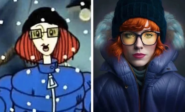 Нейросеть нарисовала героев советских мультфильмов в виде реальных людей. Смотрите, что получилось