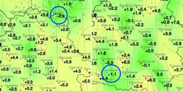 Посмотрели, где в Беларуси был мороз в июне Посмотрели, где в Беларуси был мороз в июне