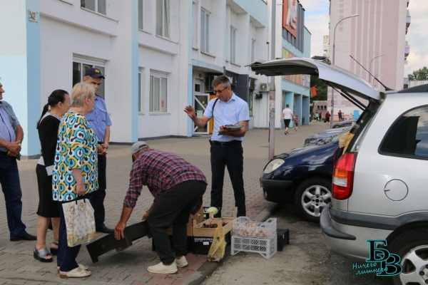 В Бресте прошёл рейд по местам несанкционированной торговли урожаем, выращенным на приусадебных участках
