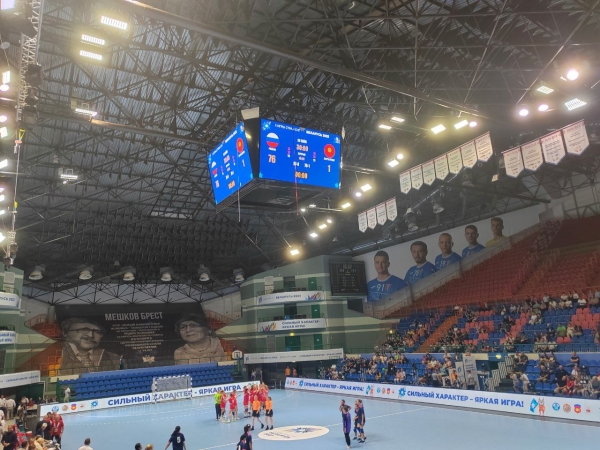 В Бресте российские гандболистки обыграли сборную Кыргызстана в первом матче на II Играх стран СНГ со счетом 76:1