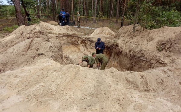 Останки 26 расстрелянных жителей в период ВОВ нашли во время раскопок в Брестской области Останки 26 расстрелянных жителей в период ВОВ нашли во время раскопок в Брестской области