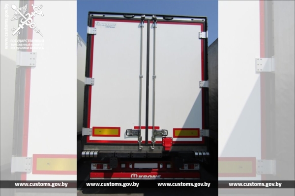 Через «Козловичи» в Беларусь ввезли полуприцеп с измененным VIN