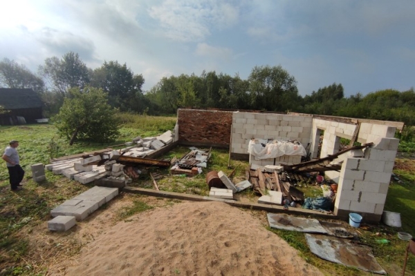 Серьёзные последствия непогоды в Антополе