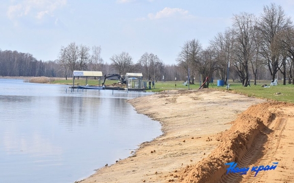 Пляжную зону расширяют в Барановичах на водохранилище Мышанка Пляжную зону расширяют в Барановичах на водохранилище Мышанка